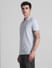 Grey Zip Detail Polo T-shirt_415549+3