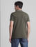 Green Zip Detail Polo T-shirt_415550+4