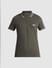 Green Zip Detail Polo T-shirt_415550+7