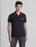 Black Zip Detail Polo T-Shirt_415551+2