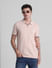 Pink Zip Detail Polo T-shirt_415552+1