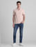 Pink Zip Detail Polo T-shirt_415552+6