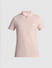 Pink Zip Detail Polo T-shirt