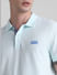 Blue Check Placket Polo T-shirt_415553+5