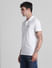 White Check Placket Polo T-shirt_415555+3