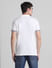 White Logo Tape Print Polo T-shirt_415556+4