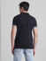 Black Logo Tape Print Polo T-shirt_415557+4