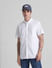 White Cotton Short Sleeves Shirt_415561+1