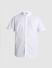 White Cotton Short Sleeves Shirt_415561+7
