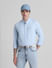 Blue Cotton Full Sleeves Shirt_415562+1