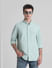 Green Cotton Full Sleeves Shirt_415565+1