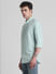 Green Cotton Full Sleeves Shirt_415565+3