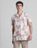 Beige Camo Print Short Sleeves Shirt_415577+2