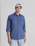 Blue Cotton Full Sleeves Shirt_415578+1