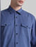 Blue Cotton Full Sleeves Shirt_415578+5
