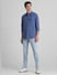 Blue Cotton Full Sleeves Shirt_415578+6
