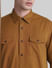 Brown Cotton Full Sleeves Shirt_415579+5