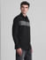 Black Colourblocked Full Sleeves Shirt_415581+3