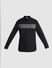 Black Colourblocked Full Sleeves Shirt_415581+7
