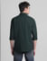 Dark Green Cotton Full Sleeves Shirt_415583+4
