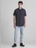 Black Striped Cotton Short Sleeves Shirt_415587+6
