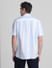 Blue Striped Short Sleeves Shirt_415588+4