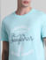 Blue Embroidered Crew Neck T-shirt_415594+5