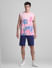 Pink Tropical Print Sleeveless T-shirt_415595+6