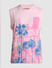 Pink Tropical Print Sleeveless T-shirt_415595+7