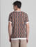 Brown Printed Jacquard T-shirt_415596+4