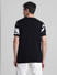 Black Printed Jacquard T-shirt_415597+4