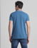 Blue Contrast Tipping Polo T-Shirt_415598+4