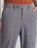 Grey Mid Rise Check Print Trousers_415612+4