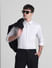 White Striped Full Sleeves Shirt_415618+1