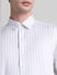 White Striped Full Sleeves Shirt_415618+5