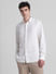 White Linen Full Sleeves Shirt_415620+2