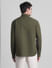 Green Slim Fit Full Sleeves Shirt_415623+4