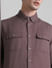 Light Brown Slim Fit Full Sleeves Shirt_415625+5