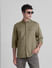 Brown Linen Full Sleeves Shirt_415626+1