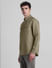 Brown Linen Full Sleeves Shirt_415626+3