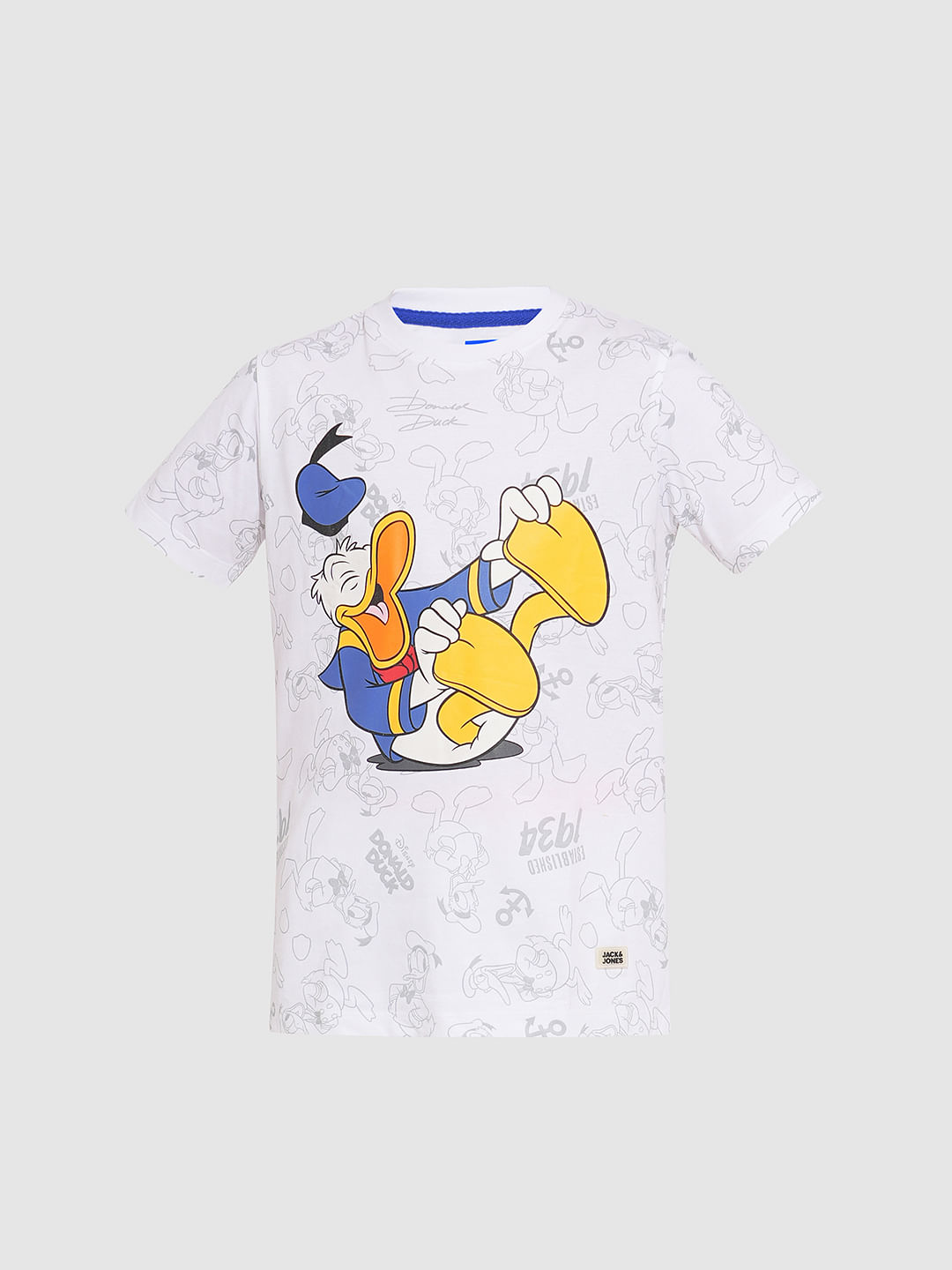 White donald duck t shirt hotsell