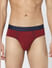 Pack Of 2 Blue & Red Striped Briefs_389894+2