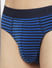 Blue & Red Striped Briefs - Pack of 2 _389894+4