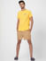 Yellow T-shirt & Printed Shorts Set_389910+6