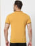 Orange Contrast Tipping Polo Neck T-shirt_389880+4