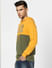 Orange Colourblocked Hooded Sweatshirt _389926+3