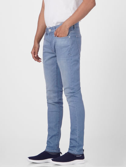 Blue Low Rise Liam Skinny Fit Jeans 