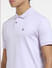 Lilac Cotton Polo Neck T-shirt_406121+5