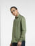 Green Cotton Full Sleeves Shirt_406120+3
