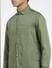 Green Cotton Full Sleeves Shirt